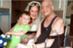 Dying-wish dad is married in hospital